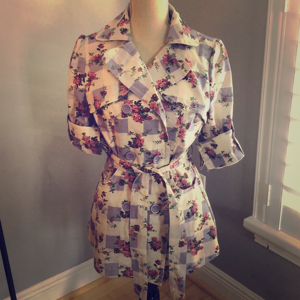 Chic floral coat